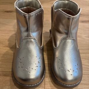 Toddler Stride Rite Gold Booties